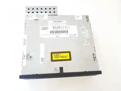 Second-hand car spare part audio system / radio cd for audi a6 avant (4f5) 2.4 oem iam references 4e0035111a  4e0910111e