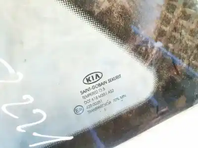 Peça sobressalente para automóvel em segunda mão vidro de custódia triangular traseiro esquerdo por kia ceed (ed) 1.6 crdi 115 referências oem iam   