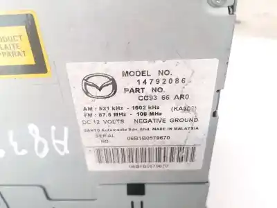 Second-hand car spare part audio system / radio cd for mazda 5 berl. (cr) 2.0 crtd active+ (105kw) oem iam references 14792086  cc9366ar0