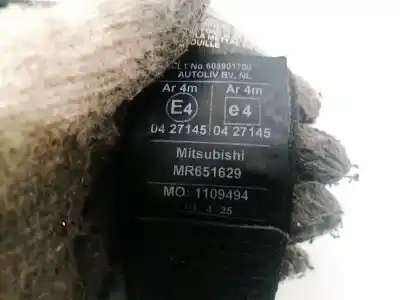 Автозапчастина б/у задній лівий ремін безпеки для mitsubishi space star (dg0) 1.9 di-d cat посилання на oem iam mr651629  