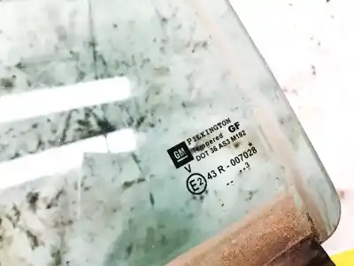 Peça sobressalente para automóvel em segunda mão vidro de custódia triangular traseiro esquerdo por opel zafira a 2.0 dti referências oem iam   