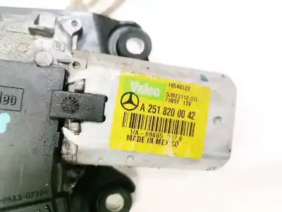 Second-hand car spare part rear windshield wiper motor for mercedes clase r (w251) 3.0 cdi cat oem iam references a2518200042  18546523