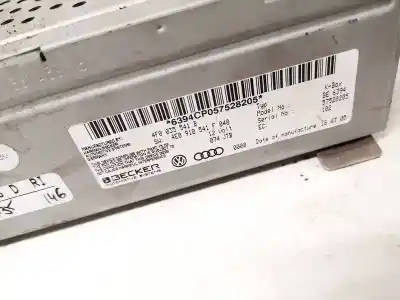Second-hand car spare part audio system / radio cd for audi a6 avant (4f5) 2.7 tdi oem iam references 4f0035541b  4e0910541f