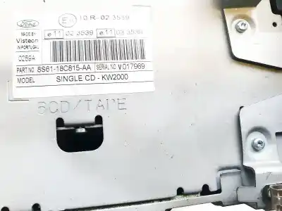 Автозапчастина б/у аудіо система / радіо cd для ford transit connect (tc7) 1.8 tdci cat посилання на oem iam 8s6118c815aa  8s61-18c815-aa, 10r-023539