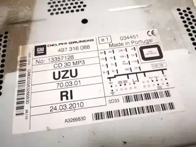Автозапчасти б/у аудиосистема / радио cd за opel corsa d 1.3 16v cdti ссылки oem iam 13357128  497316088
