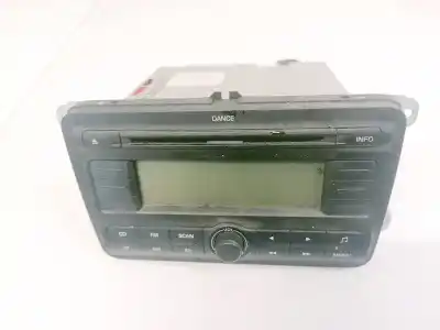 Second-hand car spare part audio system / radio cd for skoda fabia (5j2 ) 1.2 oem iam references 5j0035161a