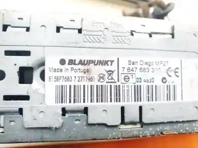 Автозапчастина б/у аудіо система / радіо cd для volkswagen caddy ka/kb (2k) 1.9 tdi (bsu) посилання на oem iam 7647683310  815bp7683, 72717951