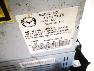 Автозапчастина б/у аудіо система / радіо cd для mazda 2 lim. (de) 1.3 active + посилання на oem iam dl4066ar0  14797426