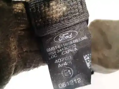 Peça sobressalente para automóvel em segunda mão cinto de segurança traseiro central por ford focus lim. (cb8) 1.6 tdci cat referências oem iam bm51611b68bb  bm51-611b68-bb