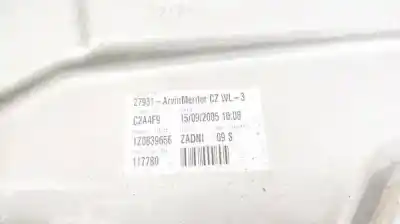 Автозапчасти б/у задний правый стеклорегулятор за skoda octavia combi (1z5) 1.9 tdi dpf ссылки oem iam 1z0839656  