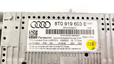 Автозапчасти б/у многофункциональный дисплей за audi q5 (8r) 2.0 tdi (125kw) ссылки oem iam 8t0919603e  a155059ced, cnta1890g