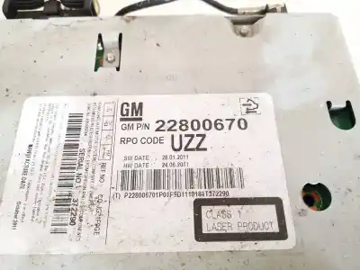 Автозапчастина б/у аудіо система / радіо cd для opel insignia a (g09) 2.0 cdti (68) посилання на oem iam 22800670  