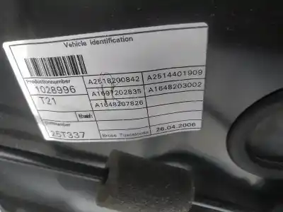 Second-hand car spare part passenger side right window regulator for mercedes clase r (w251) 3.0 cdi cat oem iam references a2518200842  a1697202835