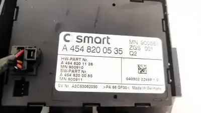 Автозапчасти б/у блок управления иммобилизатором за smart forfour 1.3 cat ссылки oem iam a4548200535  mn900581