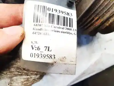 Peça sobressalente para automóvel em segunda mão compressor de ar condicionado a/a a/c por kia carnival 2.9 crdi cat referências oem iam 4472606111  