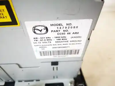 Second-hand car spare part audio system / radio cd for mazda 5 berl. (cr) 2.0 crtd active+ (105kw) oem iam references cc9366ar0  14792086