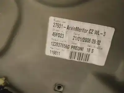 Автозапчастина б/у регулятор переднього правого скла для skoda octavia combi (1z5) 1.9 tdi dpf посилання на oem iam 1z2837656g  