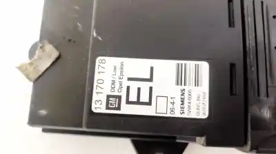 Pezzo di ricambio per auto di seconda mano modulo elettronico per opel vectra c (z02) 2.2 dti 16v (f69) riferimenti oem iam 13170178  5wk46005