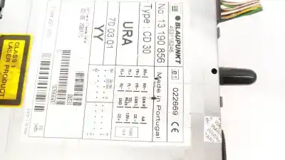 Second-hand car spare part audio system / radio cd for opel astra h twintop (a04) 1.9 cdti (l67) oem iam references 13190856  453116246