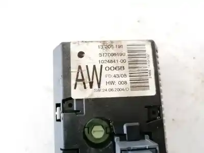 Second-hand car spare part multifunction display for opel meriva 1.6 16v oem iam references 13208191  317099190, 1024841-00