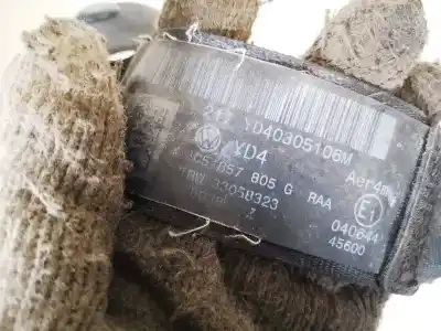 Автозапчастина б/у задній лівий ремін безпеки для volkswagen passat variant (3c5) 1.9 tdi посилання на oem iam 3c5857805g  