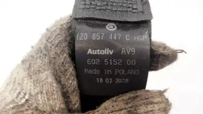 Автозапчастина б/у задній лівий ремін безпеки для skoda octavia combi (1z5) 1.9 tdi dpf посилання на oem iam 1z0857447c  602515200