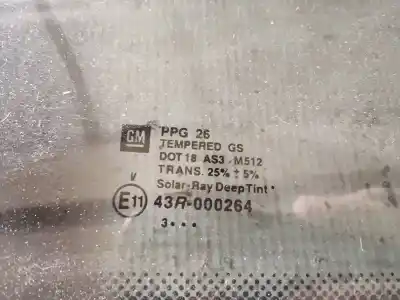Peça sobressalente para automóvel em segunda mão vidro de custódia triangular traseiro esquerdo por opel meriva b 1.7 16v cdti referências oem iam as3  