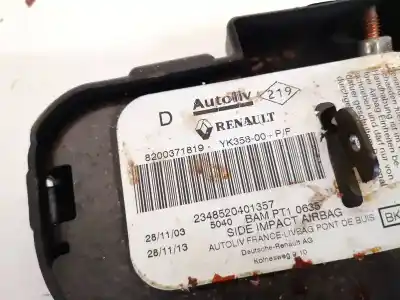 Автозапчасти б/у левая боковая подушка безопасности за renault megane ii (bm0/1_, cm0/1_) 1.9 dci ссылки oem iam 8200371819  