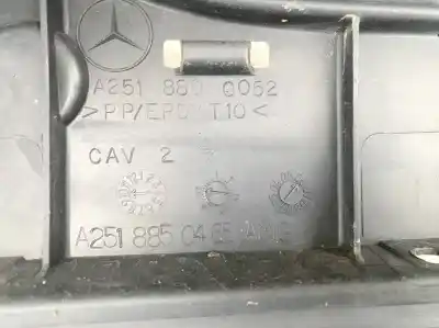 Second-hand car spare part rear bumper reinforcement for mercedes clase r (w251) 3.0 cdi cat oem iam references a2518800052  a2518850465