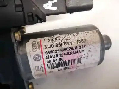 Second-hand car spare part rear left window motor for skoda superb (3u4) 2.5 v6 tdi cat (aym) oem iam references 3u0959811  