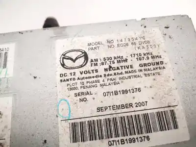 Автозапчастина б/у аудіо система / радіо cd для mazda cx-7, 2006.01 - 2012.12 2.3 182kw 2006.01 - 2012.12 посилання на oem iam eg2666dv0b  14795410