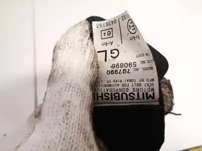 Peça sobressalente para automóvel em segunda mão cinto de segurança traseiro direito por mitsubishi lancer viii (cy_a, cz_a) 2.0 di-d (cy8a) referências oem iam 7q7990  