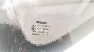 Peça sobressalente para automóvel em segunda mão vidro de custódia triangular traseiro esquerdo por nissan note (e11e) 1.5 dci turbodiesel cat referências oem iam e643r00048  