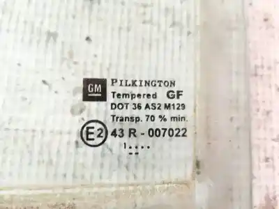 Peça sobressalente para automóvel em segunda mão vidro de custódia triangular traseiro esquerdo por opel zafira a 2.0 dti referências oem iam as2  