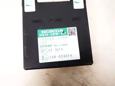 Pezzo di ricambio per auto di seconda mano modulo elettronico per honda cr-v (re) 2.2 ctdi riferimenti oem iam 39670swwg01  39670-sww-g01, 188100-2490
