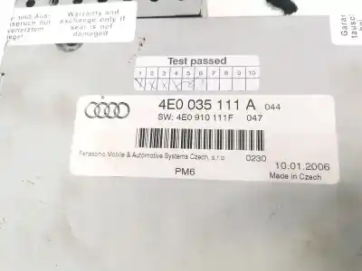 Автозапчасти б/у аудиосистема / радио cd за audi a6 c6 (4f2) 2.0 tdi ссылки oem iam 4e0035111a  4e0910111f