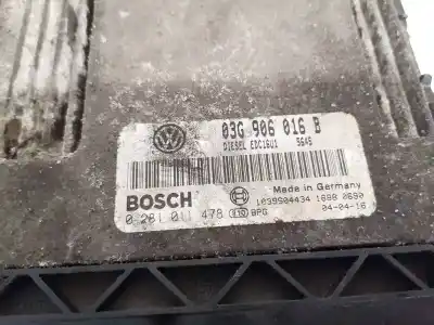 Автозапчастина б/у ебу контролер двигуна для volkswagen golf v variant (1k5) 1.9 tdi посилання на oem iam 03g906016b  0281011478