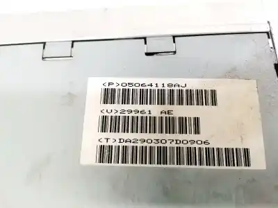 Автозапчастина б/у аудіо система / радіо cd для chrysler 300c (lx, le) 3.0 crd посилання на oem iam p05064118aj  da290307d0906
