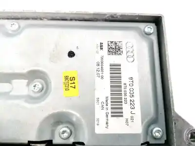Peça sobressalente para automóvel em segunda mão sistema de áudio / rádio cd por audi a5 (8t3) 1.8 tfsi referências oem iam 8t0035223j  081207