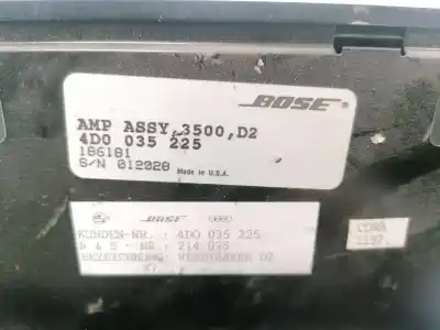 Автозапчастина б/у аудіо система / радіо cd для audi a8 (d2) 2.5 tdi посилання на oem iam 4d0035225  186181