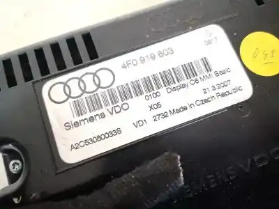 Автозапчасти б/у многофункциональный дисплей за audi a6 c6 (4f2) 2.0 tdi ссылки oem iam 4f0919603  a2c53080033s