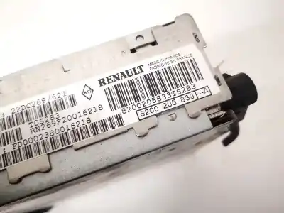 Автозапчастина б/у аудіо система / радіо cd для renault espace iv (jk0) 2.2 dci turbodiesel посилання на oem iam 8200205833  8200205833-a