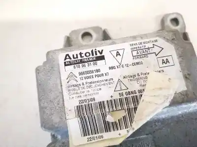 Автозапчасти б/у блок управления подушками безопасности за citroen c5, ii 2008.02 - 2011.01 2.0 hdi 103kw 2009.04 - 2011.01 ссылки oem iam 9665558180  610963100