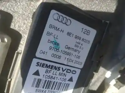 Автозапчасти б/у регулятор стекла переднего правого за audi a4 b6 (8e2) 2.5 tdi quattro ссылки oem iam 8e1959802b  