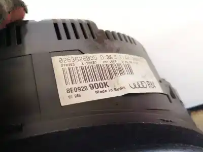 Автозапчастина б/у панель інструментів для audi a4 b6 (8e2) 2.5 tdi quattro посилання на oem iam 8e0920900k  0263626035