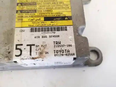 Автозапчастина б/у блок управління подушками безпеки для toyota auris, i e15 2006.10 - 2012.10 2.0l 93kw d-4d 2006.10 - 2012.10 посилання на oem iam 8917002560  89170-02560, 215537-106 Автозапчастина б/у блок управління подушками безпеки для toyota auris, i e15 2006.10 - 2012.10 2.0l 93kw d-4d 2006.10 - 2012.10 посилання на oem iam 8917002560  89170-02560, 215537-106