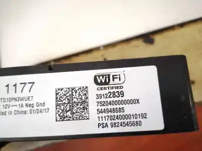 Second-hand car spare part electronic module for opel crossland x 1.2 oem iam references 39122839  544948685, 9824545680