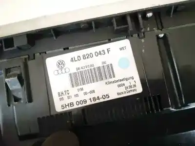 Pièce détachée automobile d'occasion commande de climatisation / chauffage pour audi q7 (4l) 3.0 tdi références oem iam 4l0820043f  4l0910043, 5hb009184-05