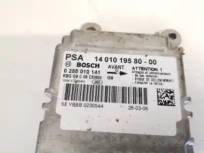 Автозапчастина б/у блок управління подушками безпеки для fiat scudo furgón (272) 1.6 jtdm cat посилання на oem iam 1401019580  1401019580-00, 0285010141