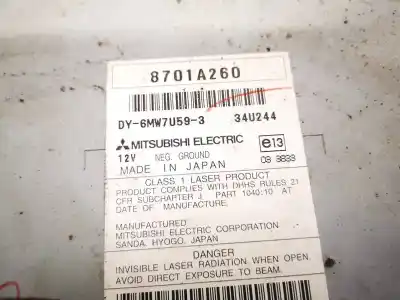 Second-hand car spare part audio system / radio cd for talbot simca 1100 fastback 1.1 ls,gls oem iam references 8701a260  dy-6mw7u59-3